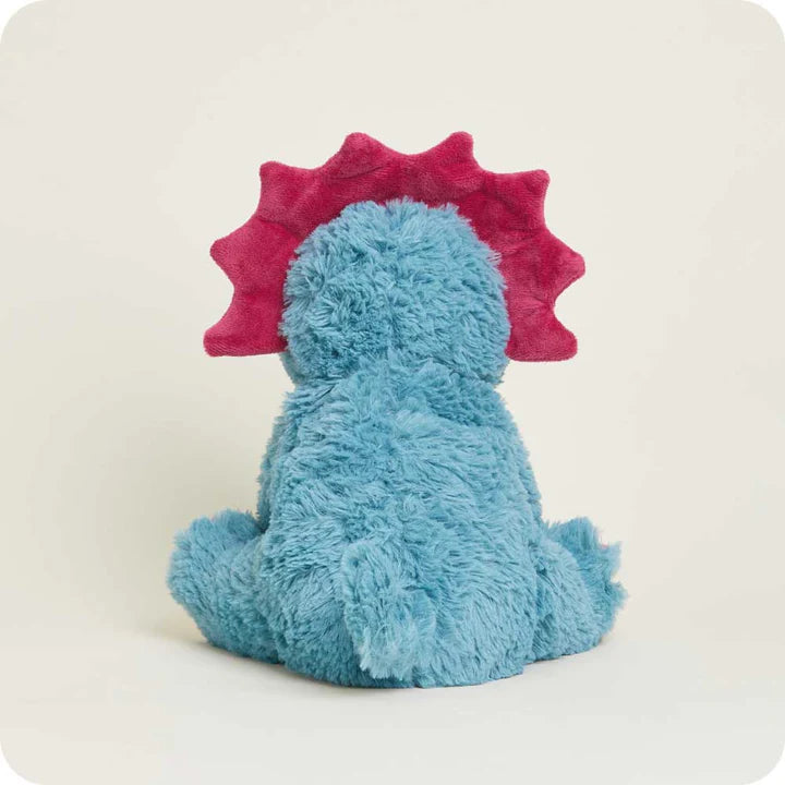 Warmies Red/Teal Triceratops Stuffed Animal