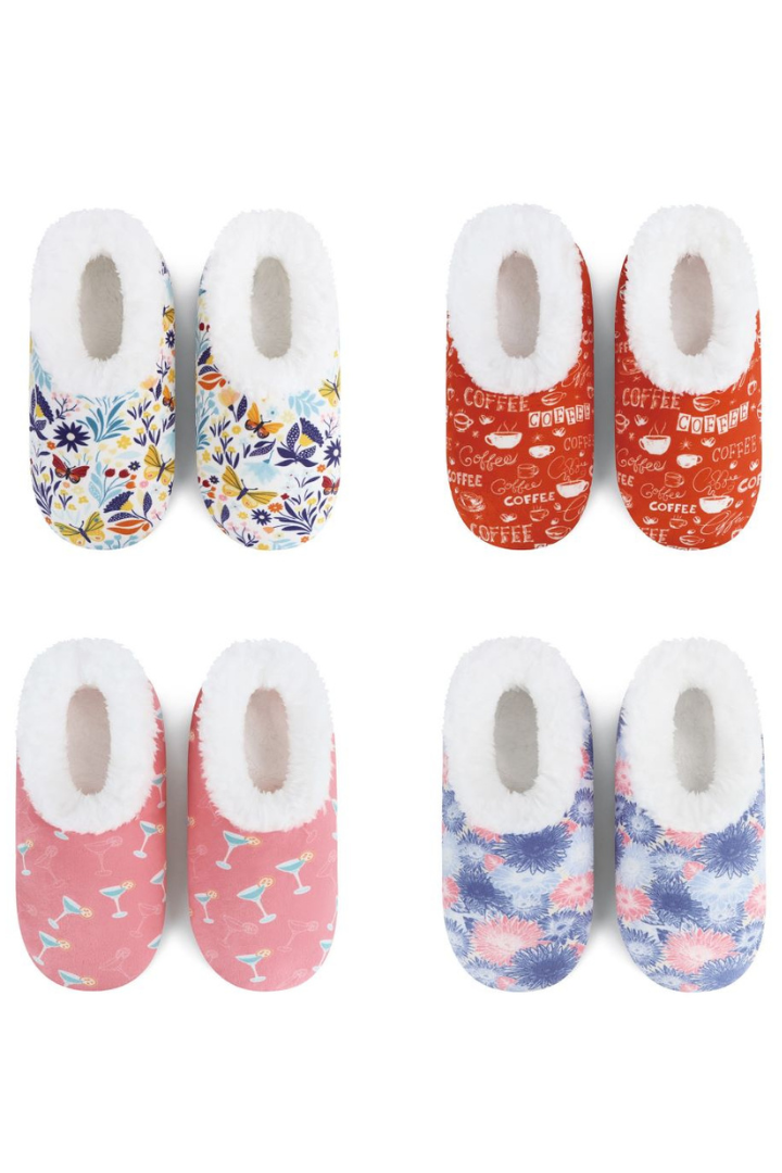 Snoozies Blissful Print Slippers
