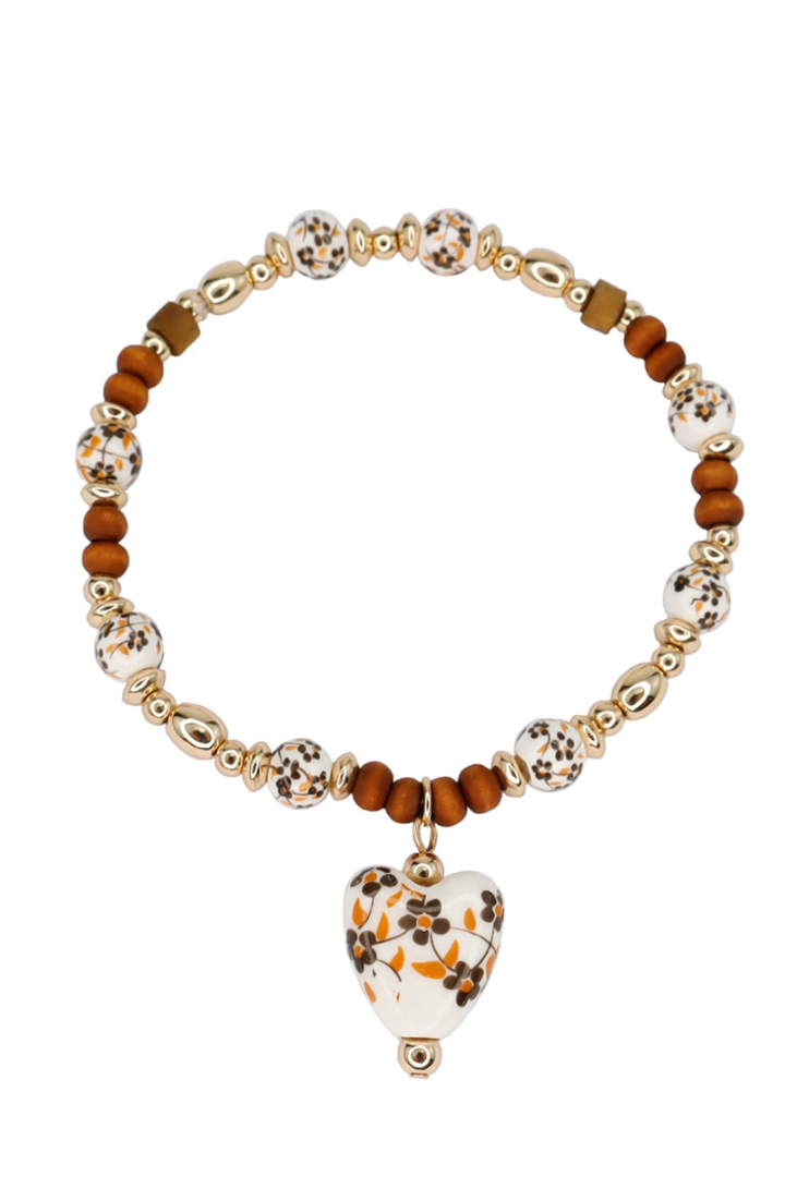 Ceremic Heart Bracelet