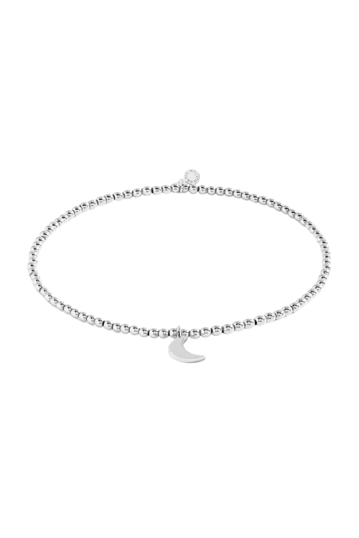 Silver Moon Anklet