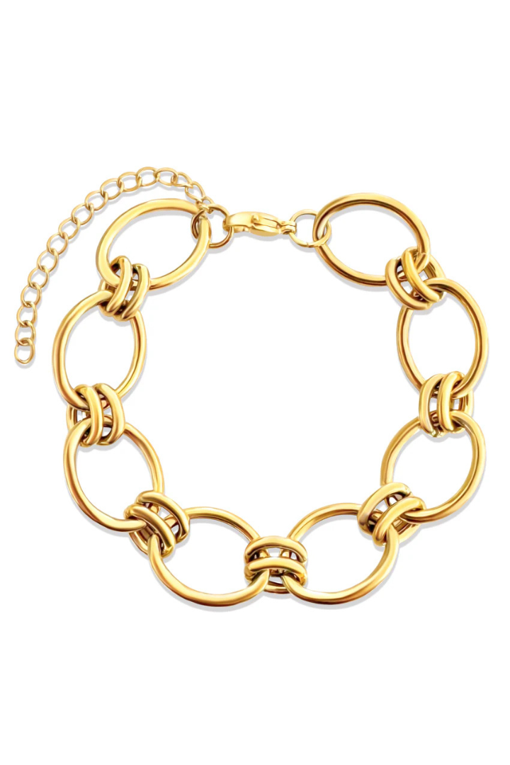 Ellie Vail Ruby Oval Chain Bracelet