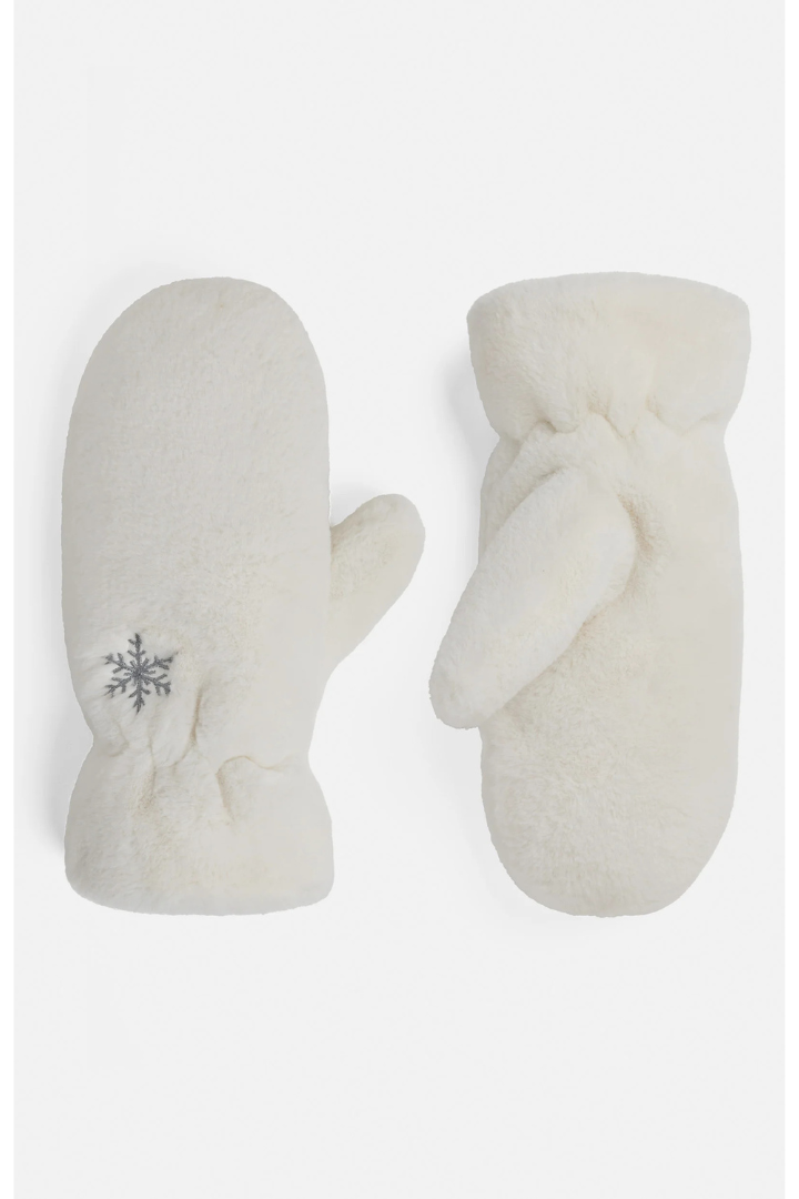 Embroidered Snowflake Mitten