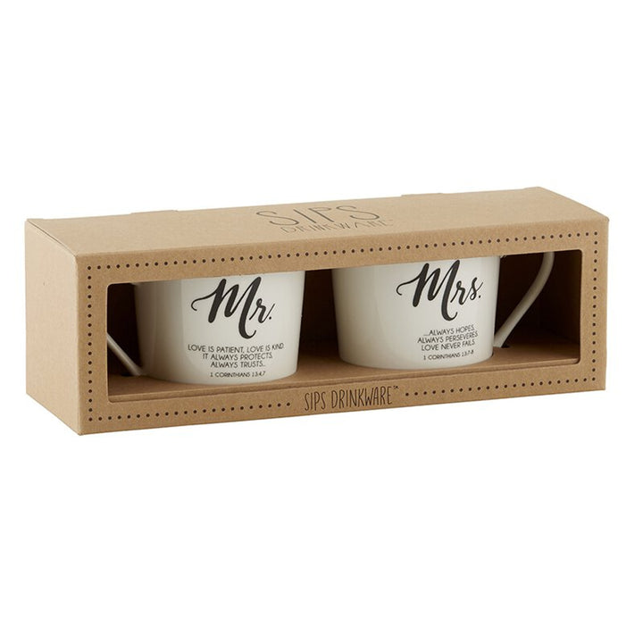 Mr. & Mrs. Cafe Mugs Set