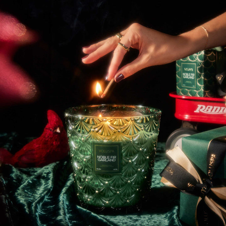 Voluspa Holiday Three Wick Hearth Candle