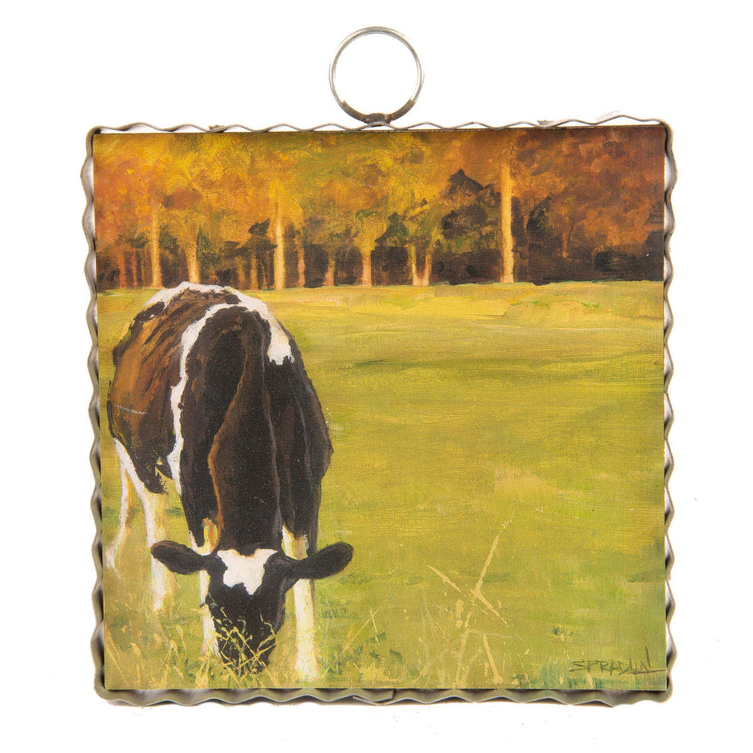 Grazing Milk Cow Mini Print