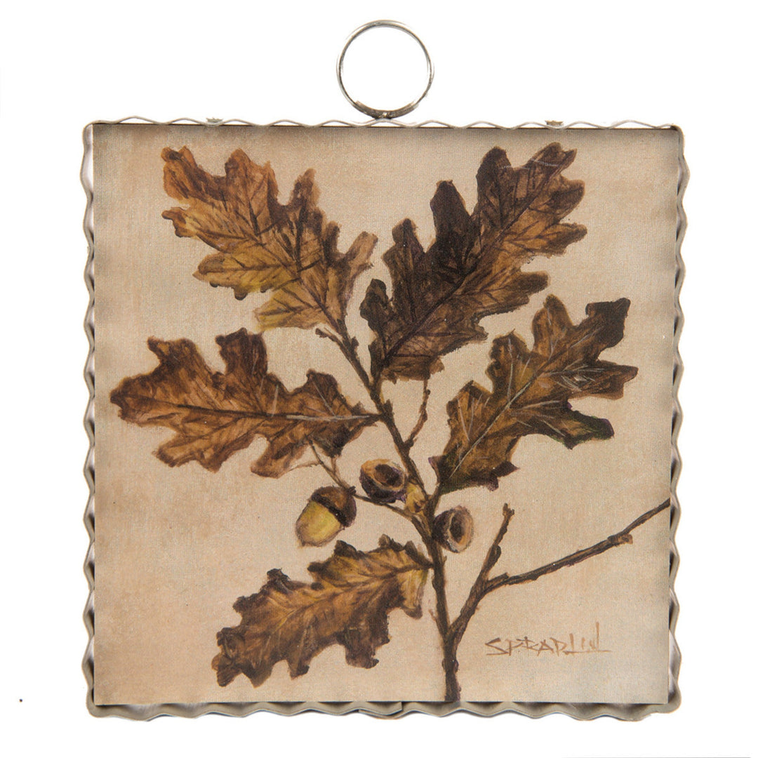 Sepia Leaves Mini Print