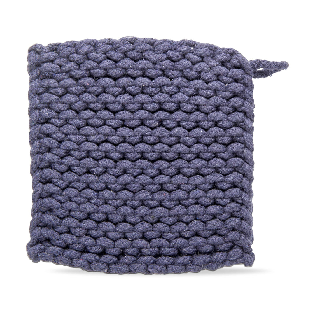 Midnight Blue Crochet Trivet