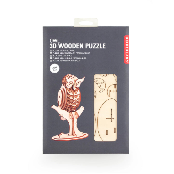 3D Wooden Owl Puzzle