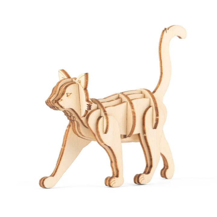 3D Wooden Cat Puzzle