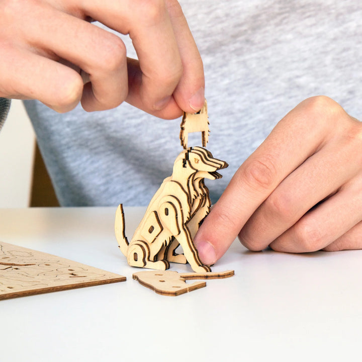 3D Wooden Dog Puzzle