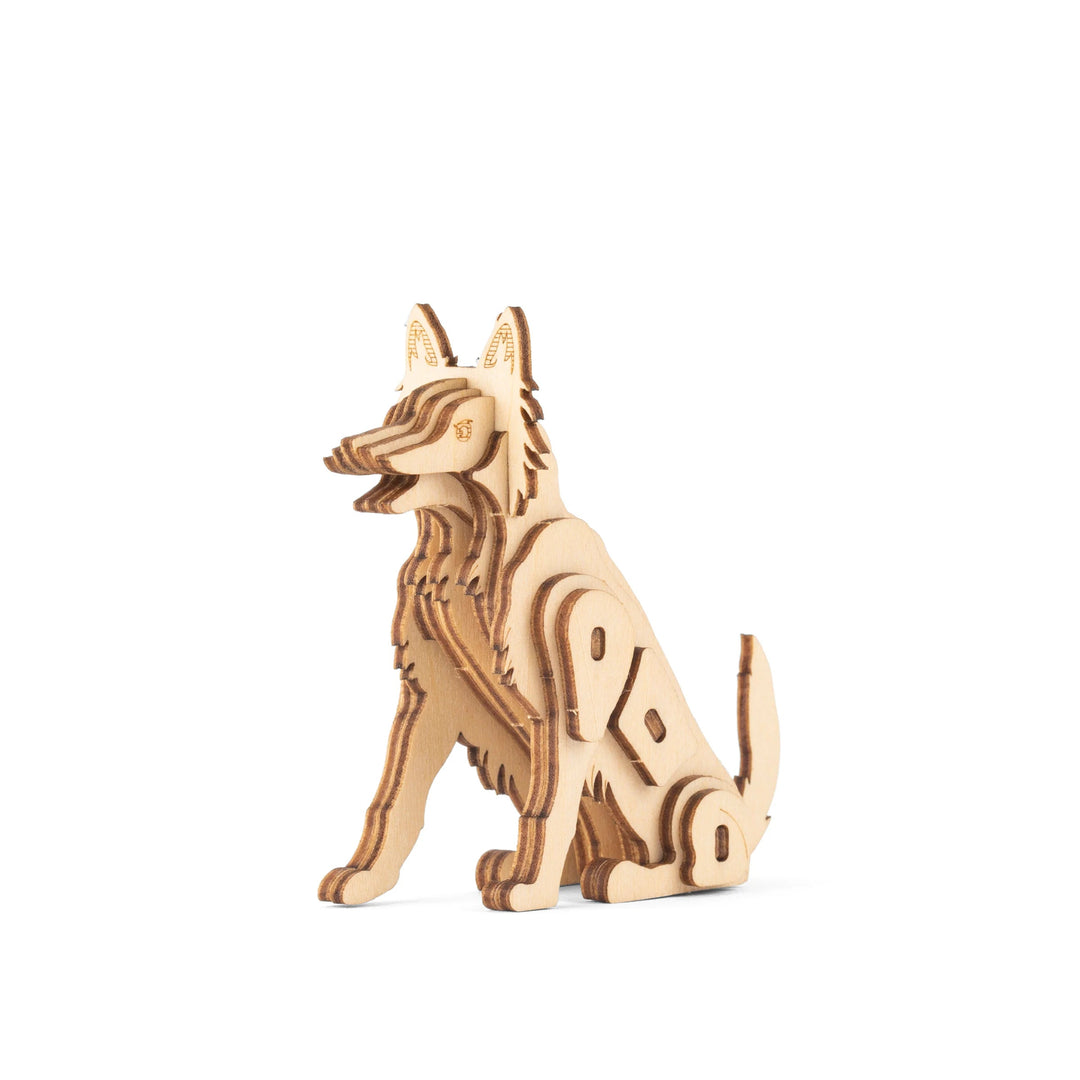 3D Wooden Dog Puzzle