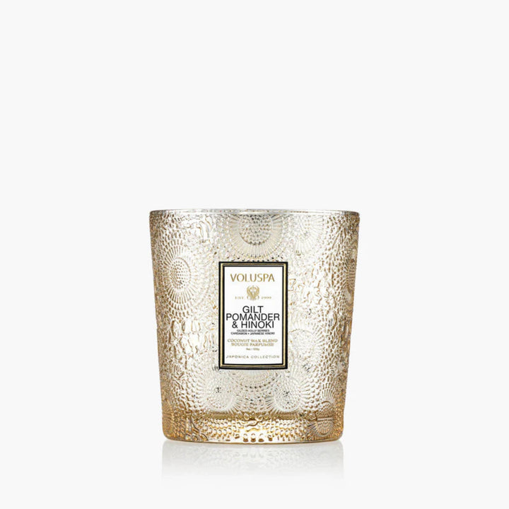 Voluspa Gilt Pomander & Hinoki Candle