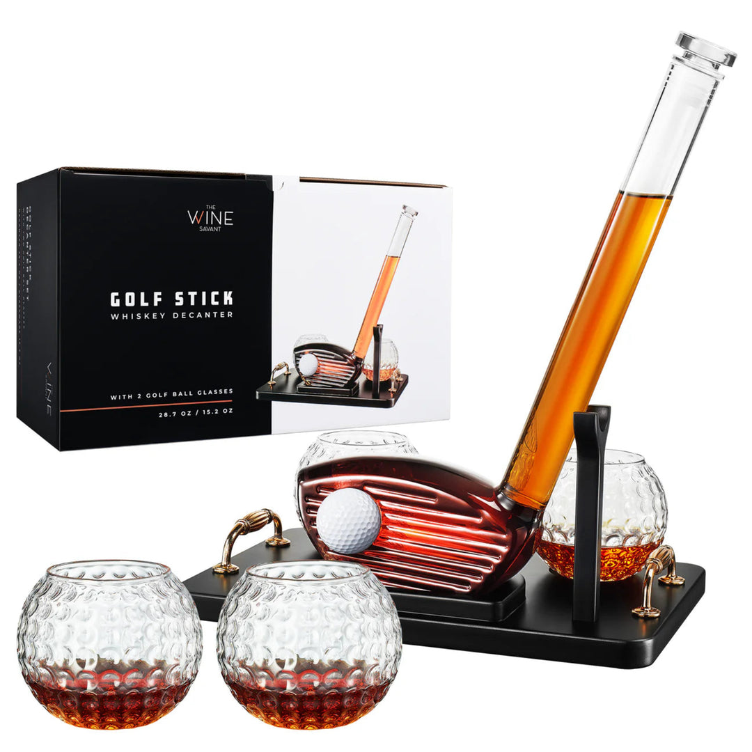 Upright Golf Club Decanter Set