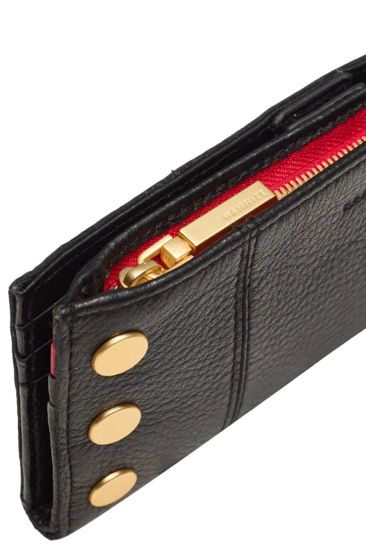 Hammitt 110 North - Black / Brushed Gold Red Zip