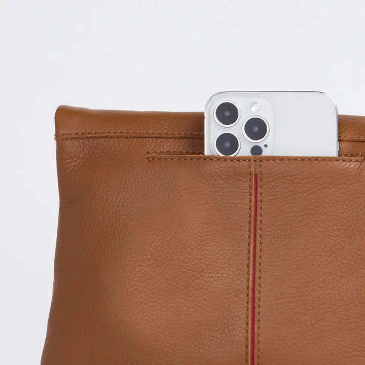 Hammitt Vip Med - Mahogany/Brushed Gold Red Zip