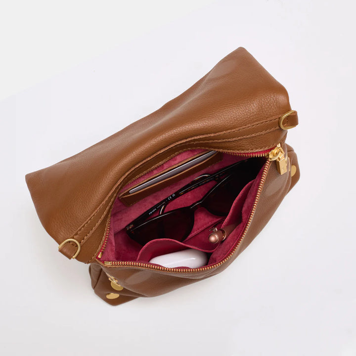 Hammitt Vip Med - Mahogany/Brushed Gold Red Zip