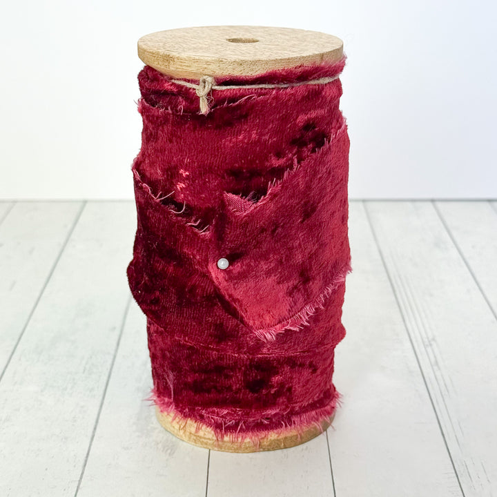 Luxe Wide Fringed Velvet Ribbon