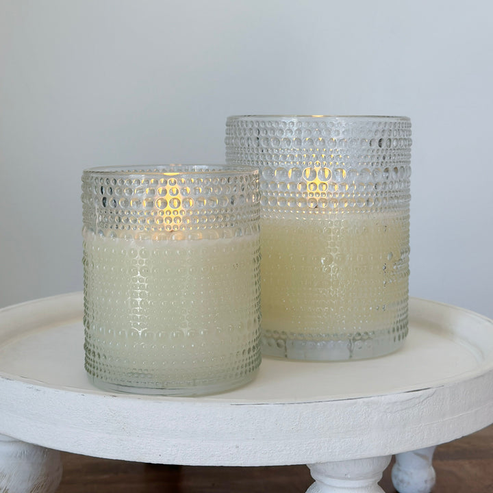 Bubble Glass Flame Candle