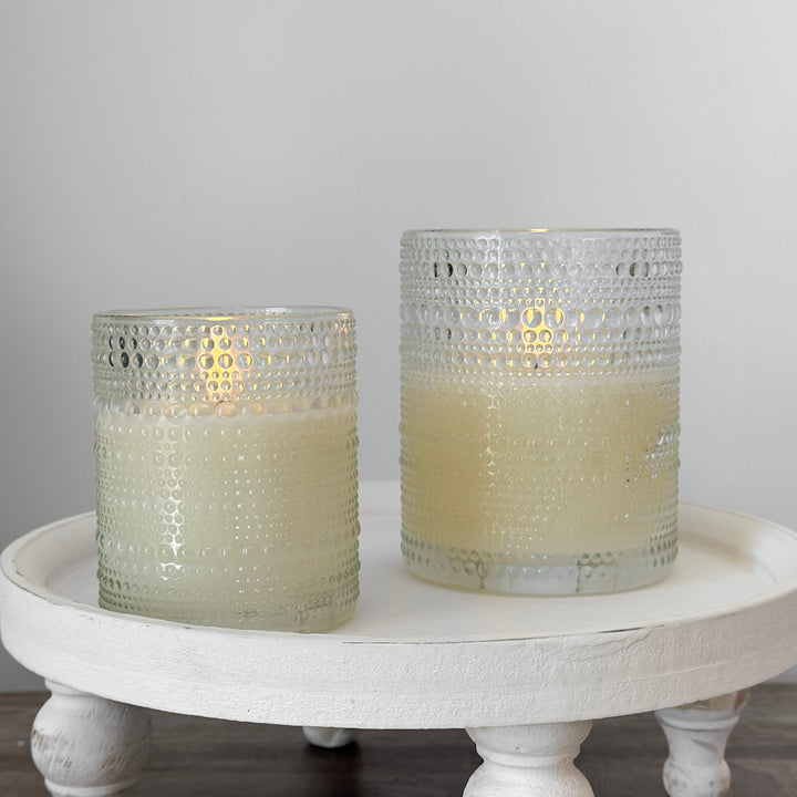 Bubble Glass Flame Candle