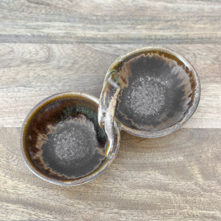 Brown Double Handled Dish