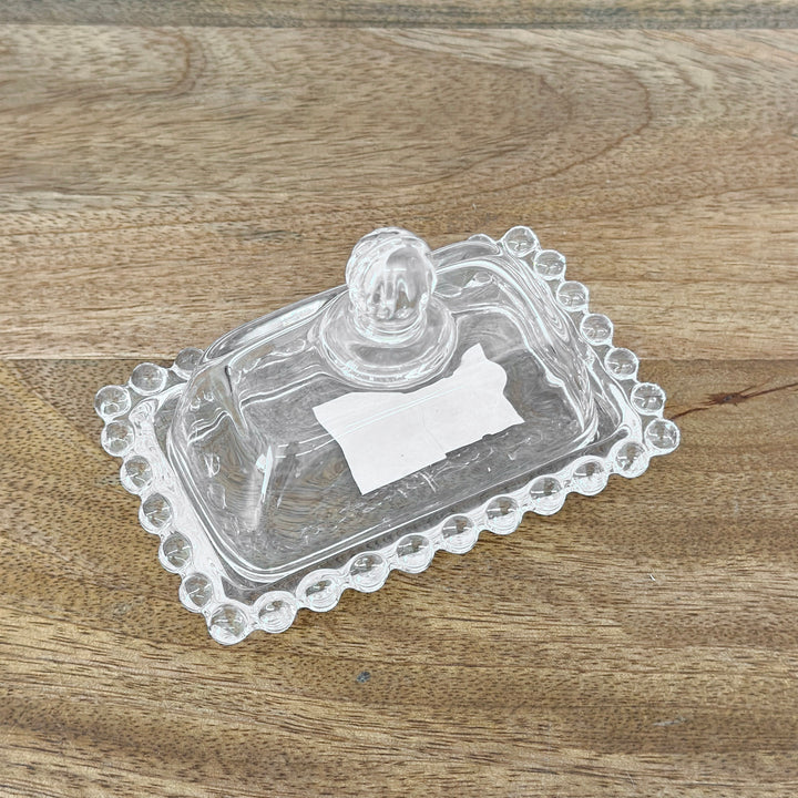 Miniature Ball Rimmed Butter Dish