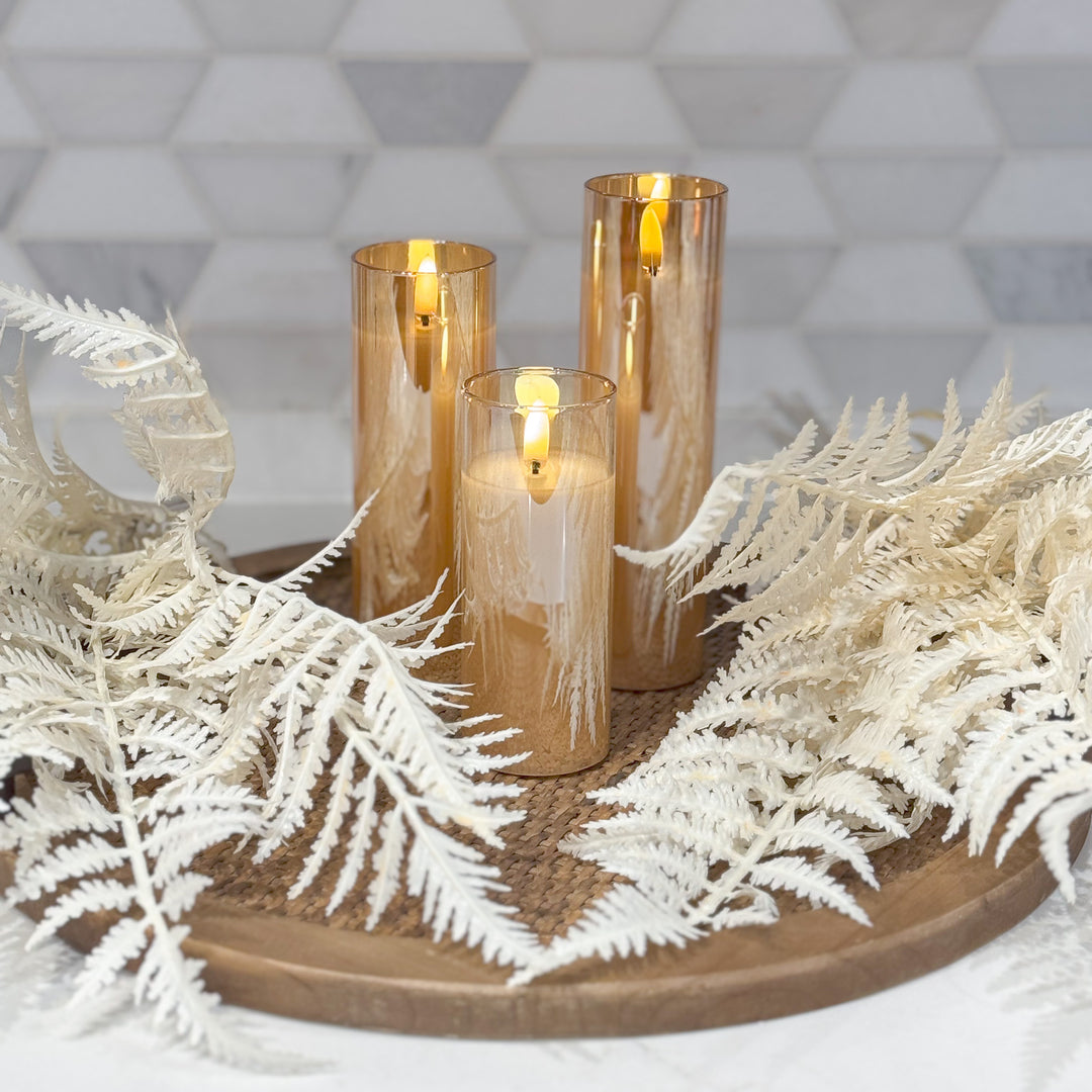 Champagne Radiance Petite Trio Candle Set