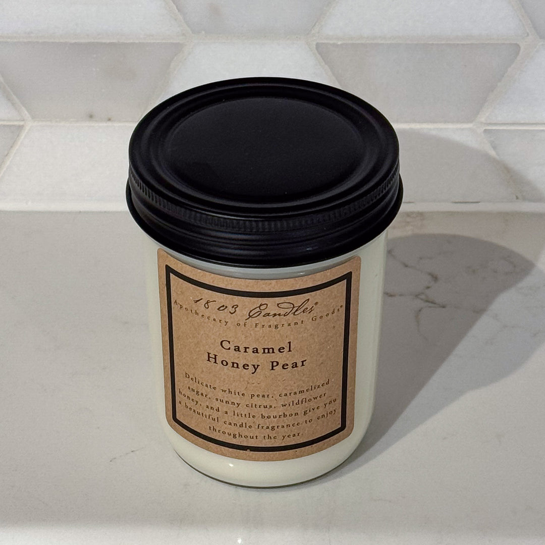 Caramel Honey Pear Soy Candle