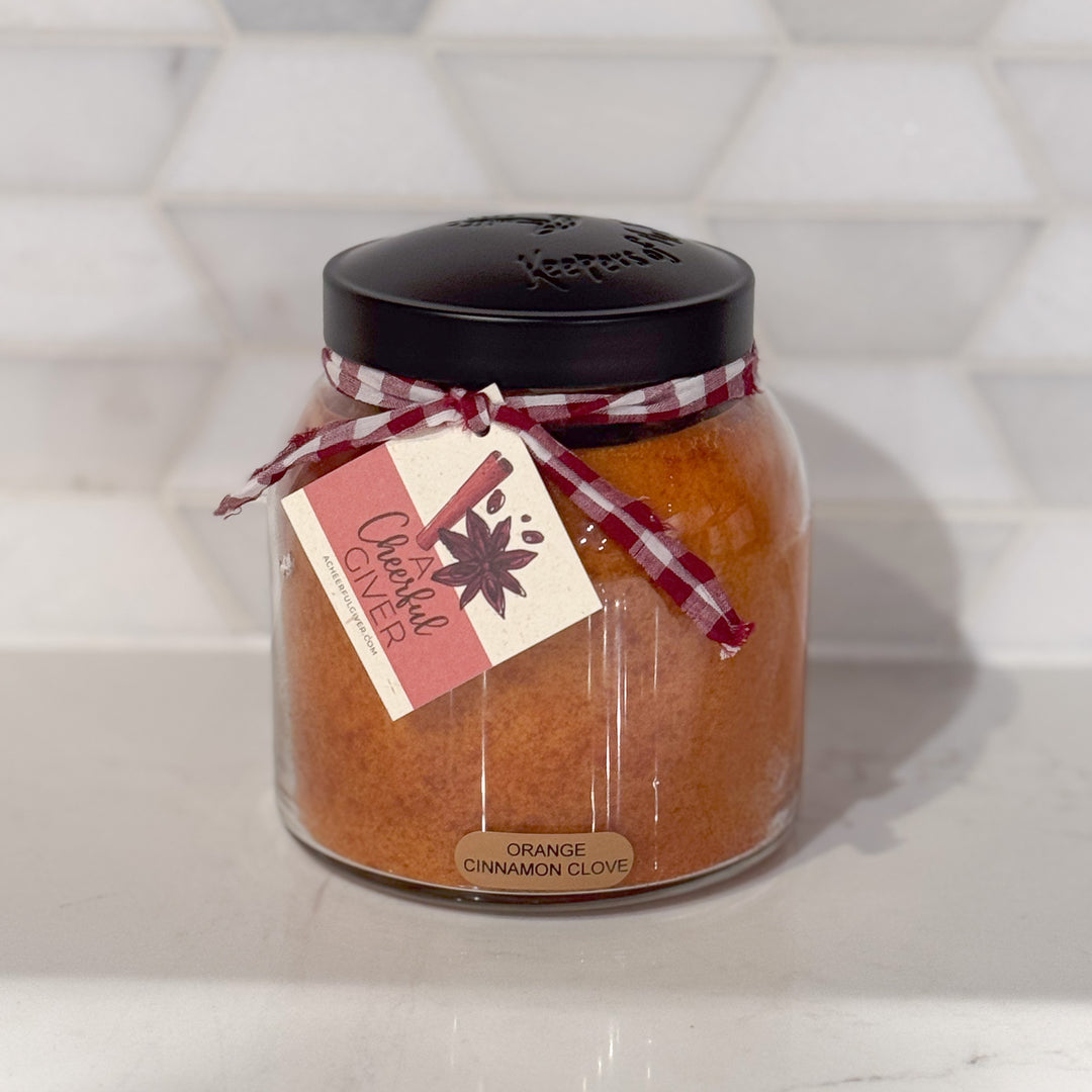 Orange Cinnamon Clove Jar Candle