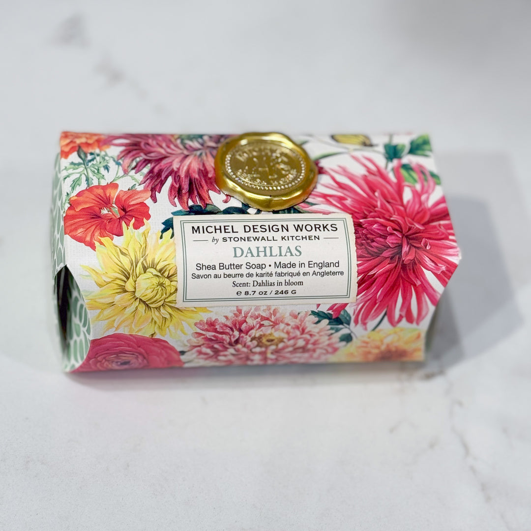 Dahlias Large Bath Soap Bar