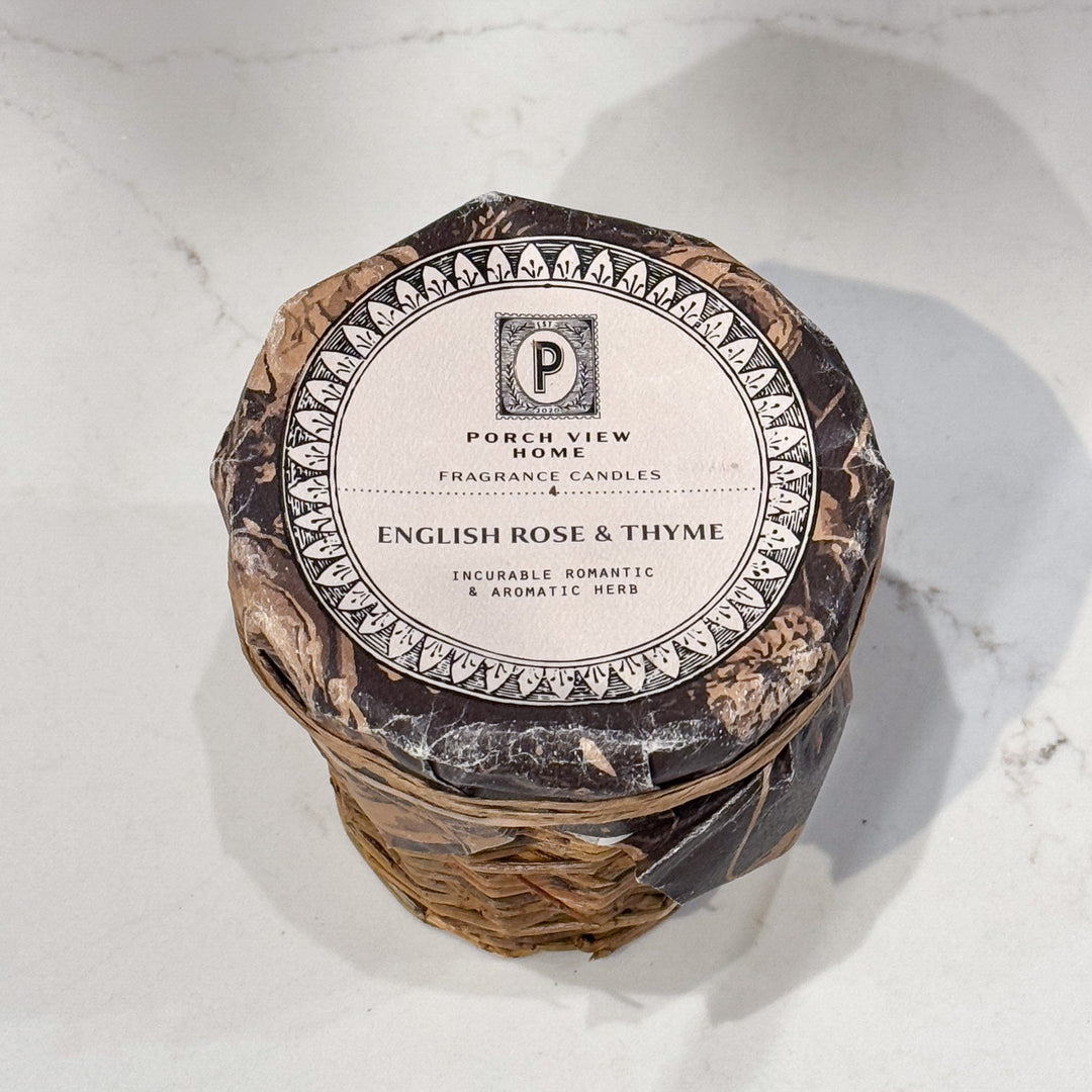English Rose & Thyme French Willow Candle