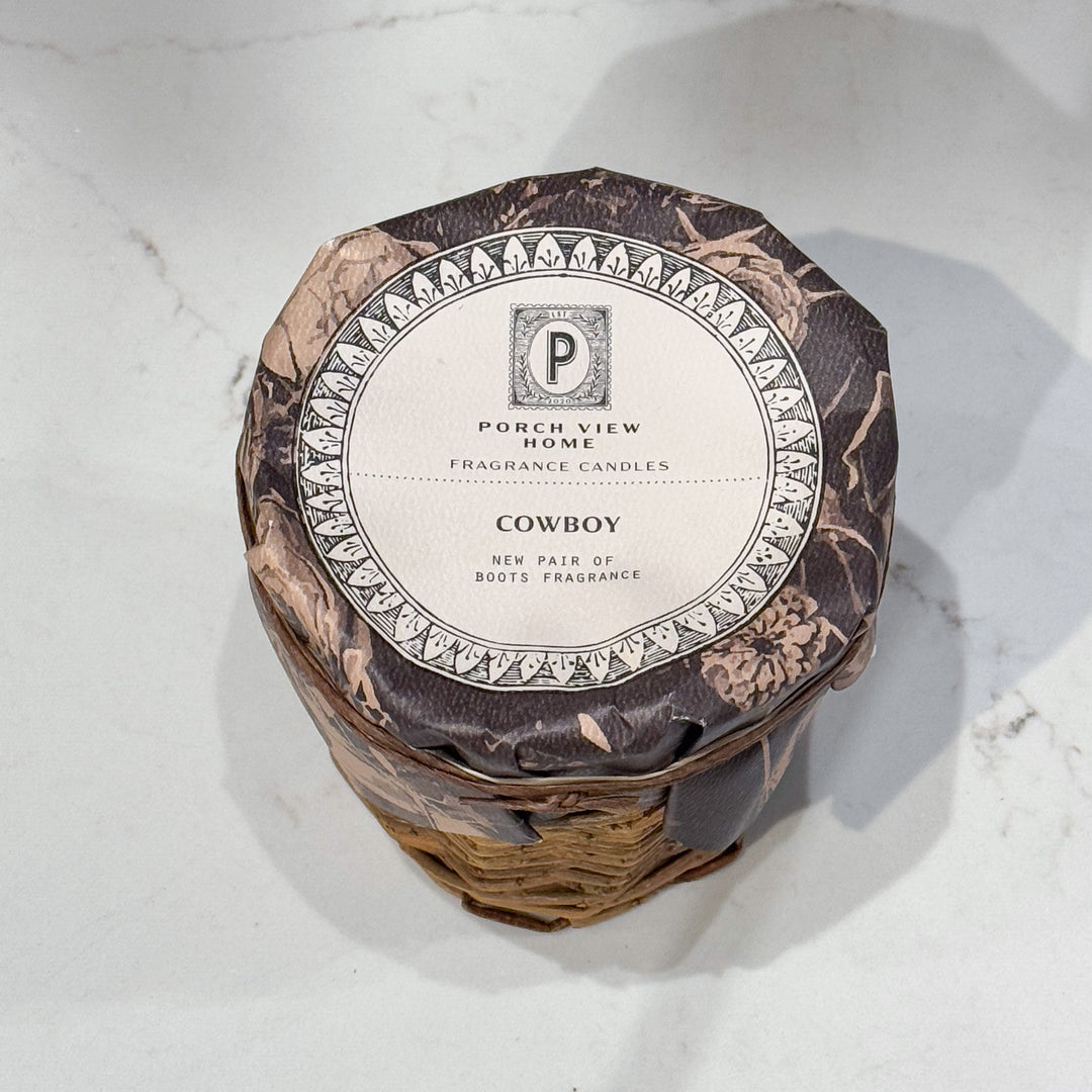 Cowboy French Willow Candle