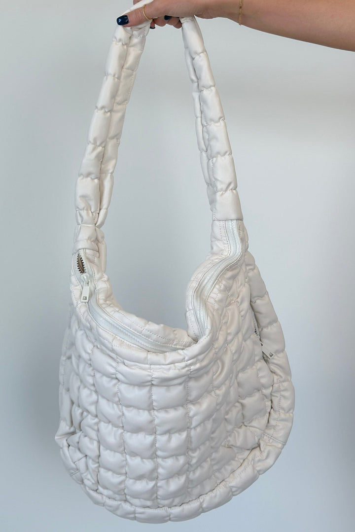 Faux Leather Quilted Bag