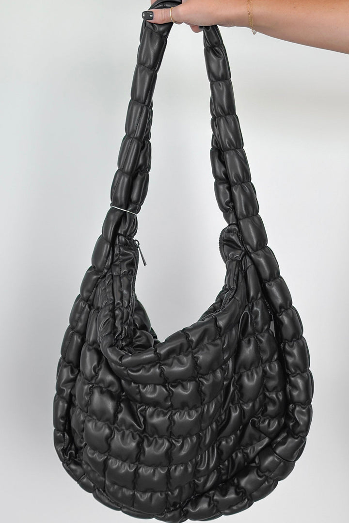 Faux Leather Quilted Bag