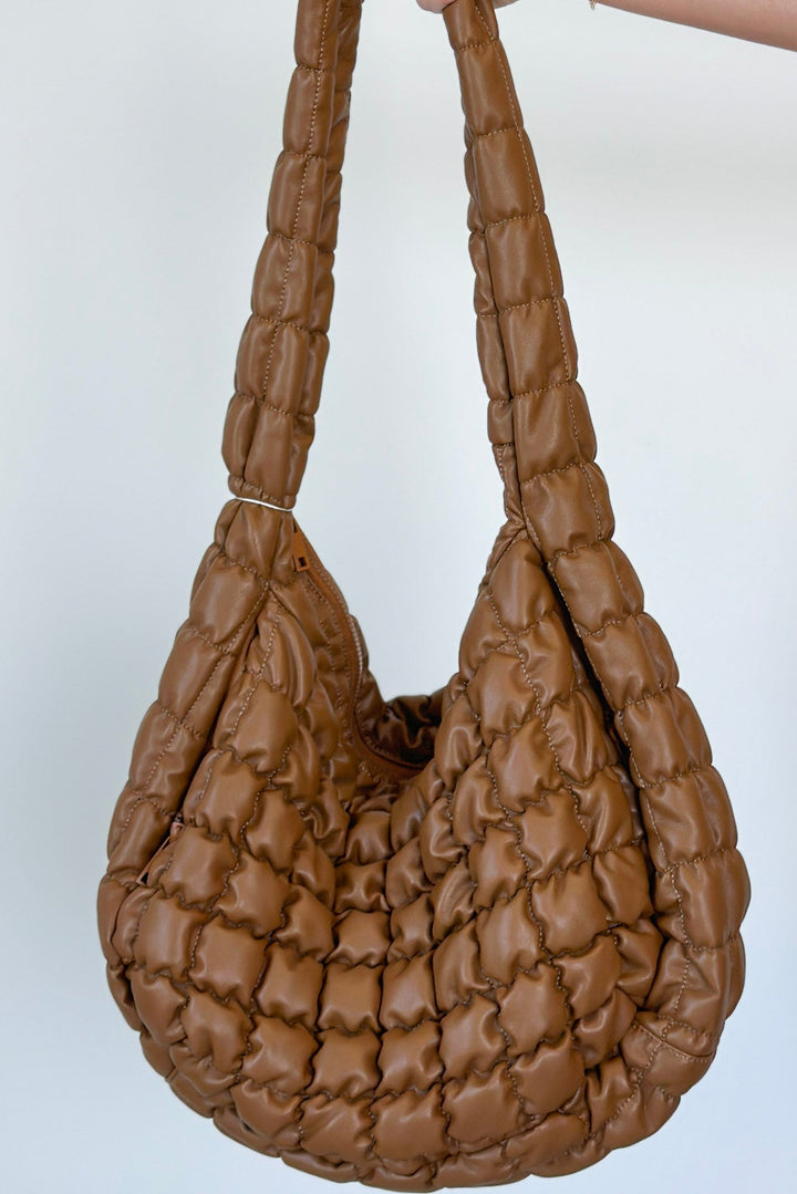 Faux Leather Quilted Bag