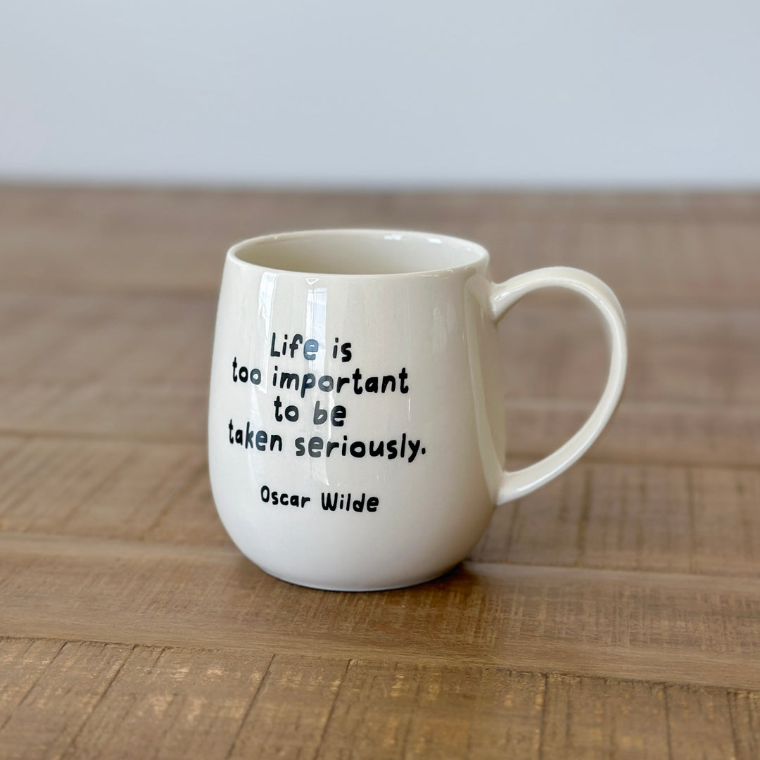 Oscar Wilde Quote Stoneware Mug