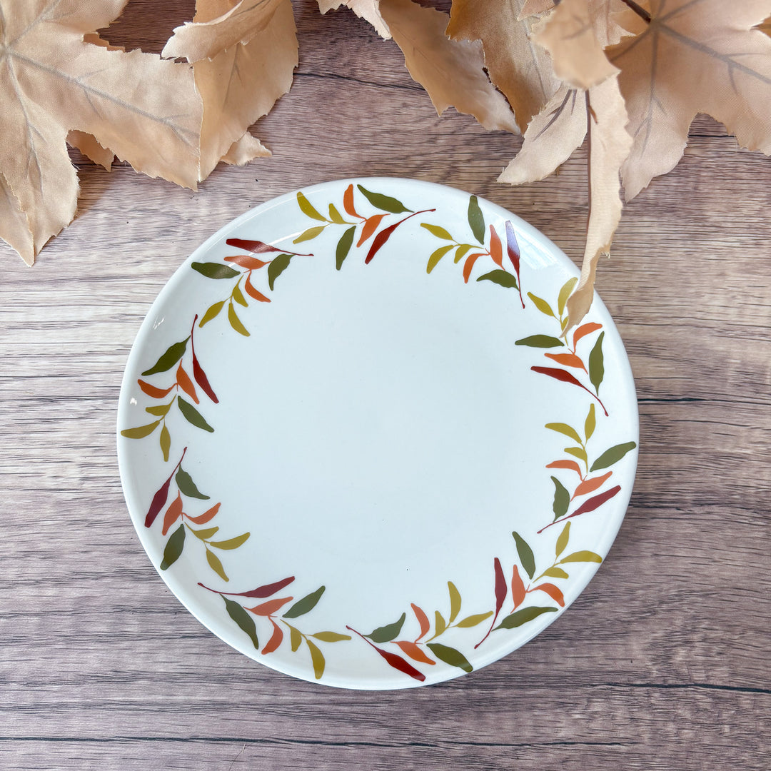 Autumn Botanical Appetizer Plate