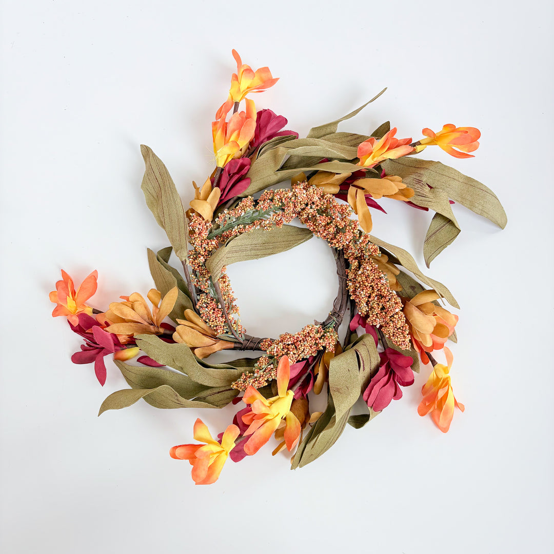 Autumn Charm Flower Candle Ring