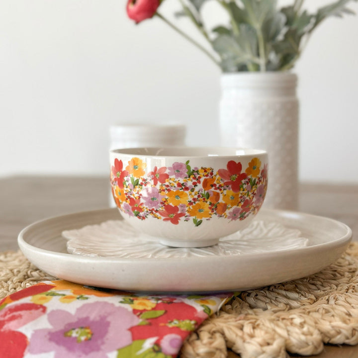 Springtime Floral Snack Bowl