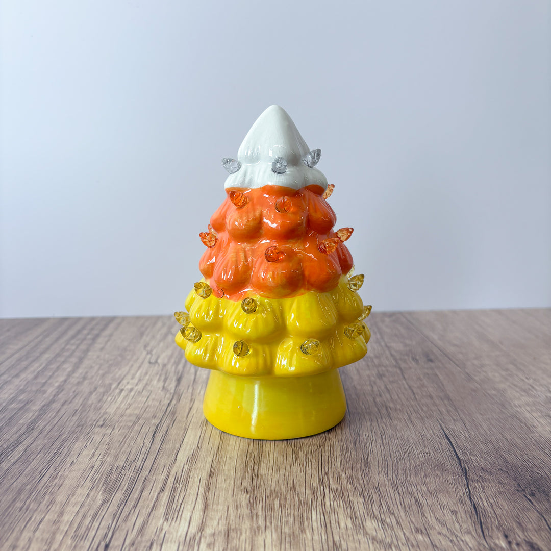 Lighted Candy Corn Tree