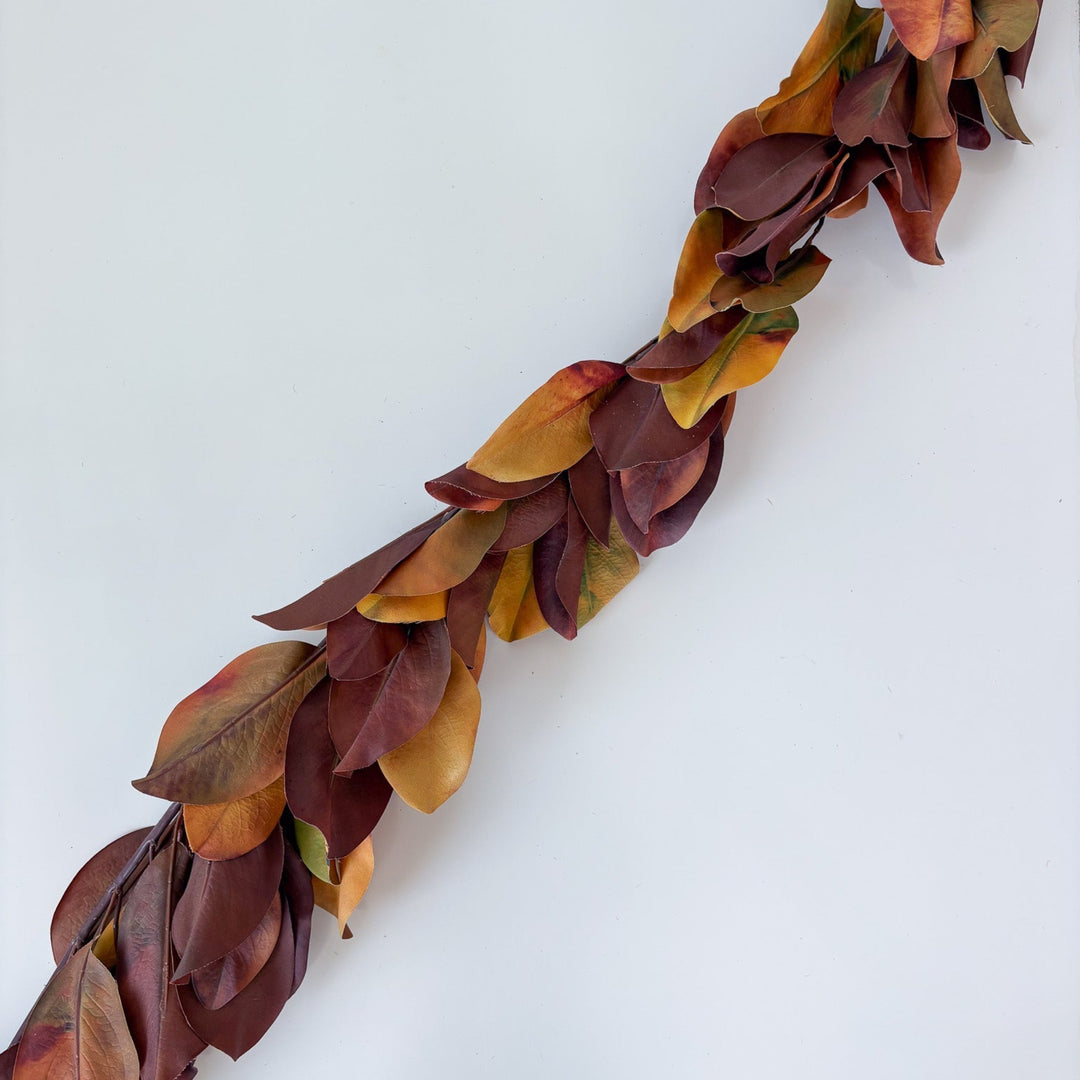 Burnt Magnolia Leaf Garland