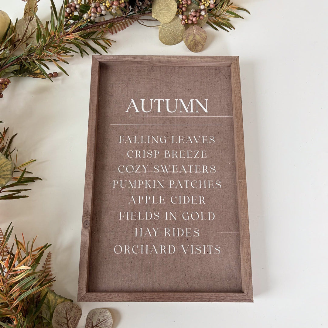 Autumn Comforts Sign
