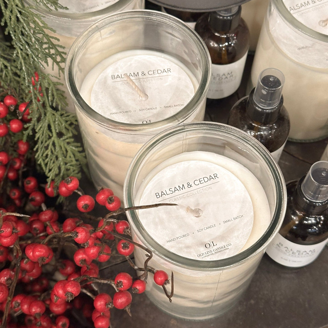 Balsam & Cedar Classic Glass Jar Soy Candle