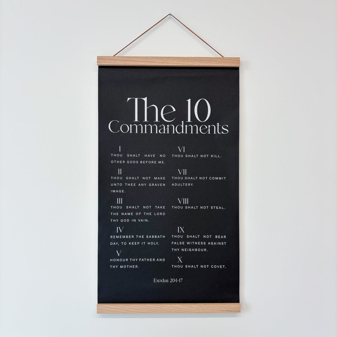 Ten Commandments Canvas