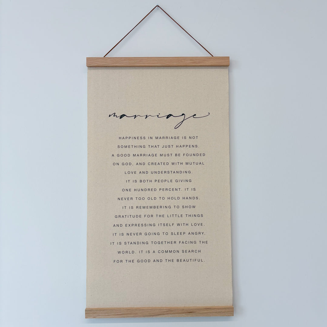 Happiness In Marriage Canvas