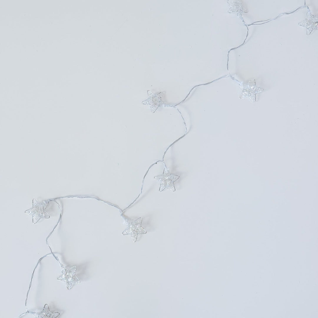 Wire Wrapped Star Fairy String Lights