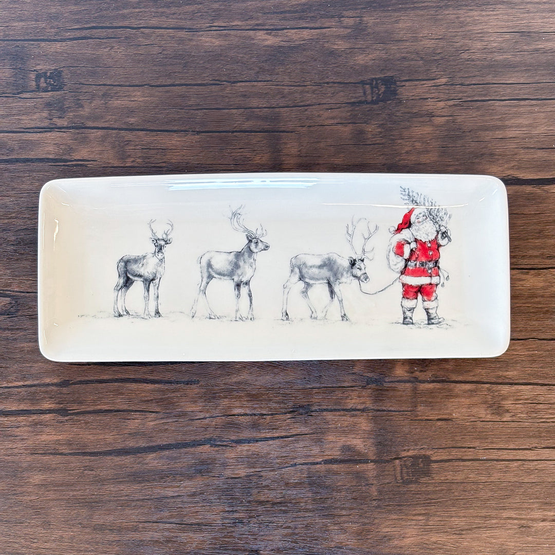 Dear Santa Rectangle Serving Platter