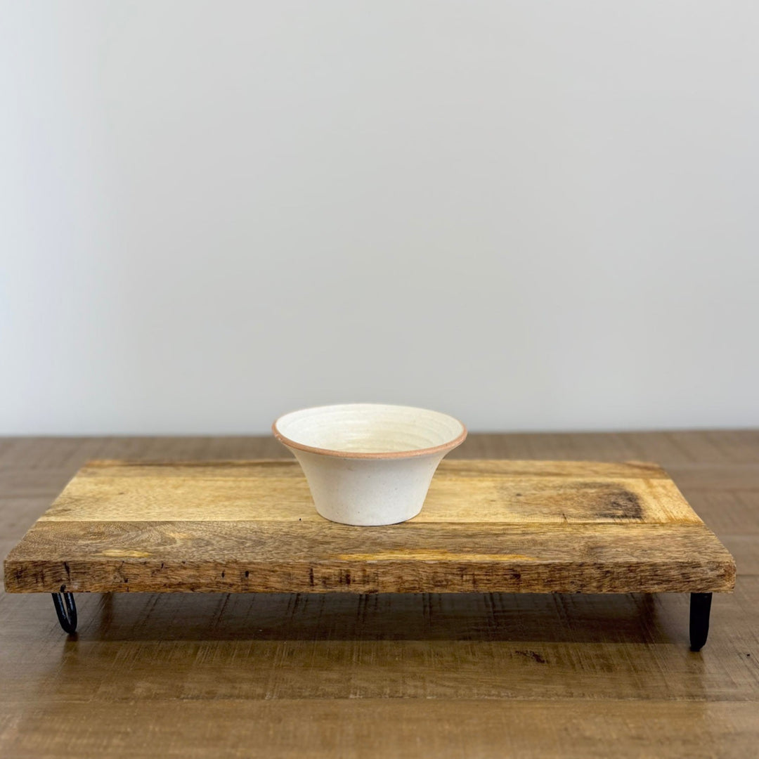 Brown Rimmed Speckled Bowl
