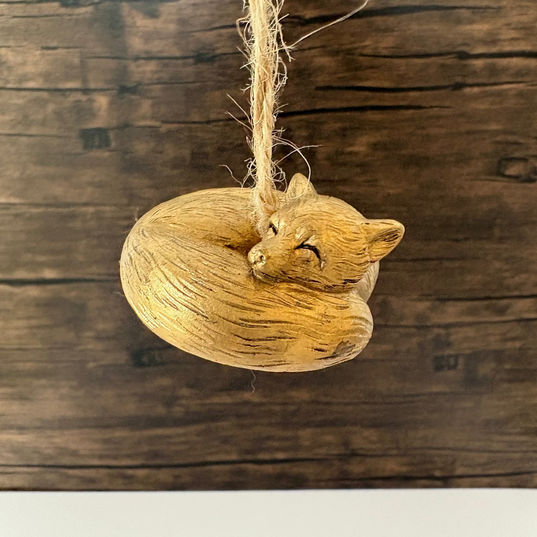 Sleeping Fox Ornament