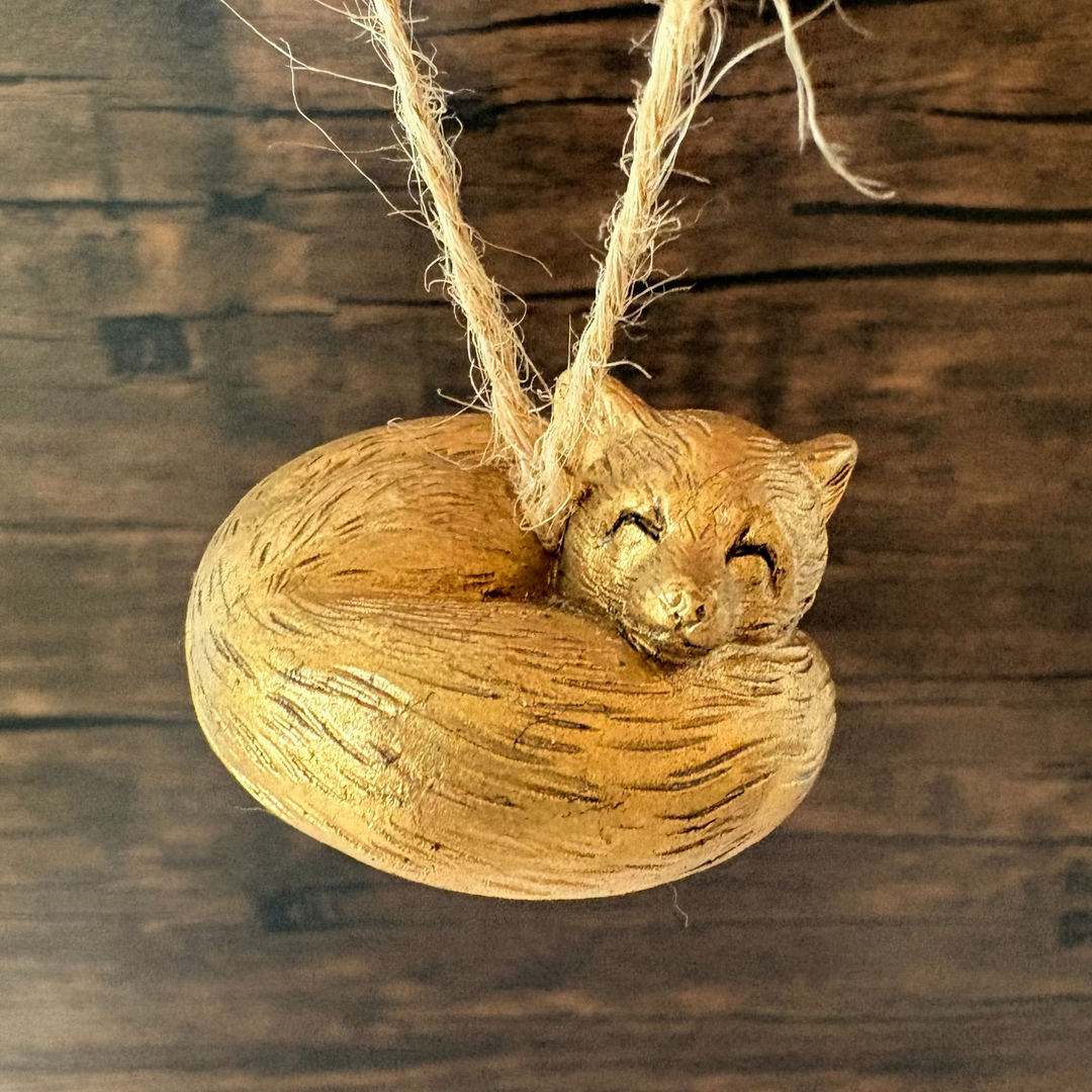 Sleeping Fox Ornament