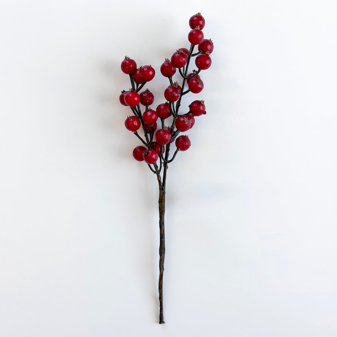 Red Winter Berry Waterproof Pick